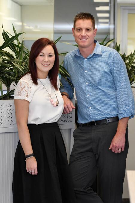 YOUR NEWS, YOUR WAY: Wimmera Mail-Times editor Jessica Grimble and advertising manager Clint King. 