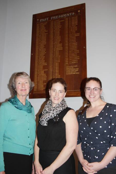 LEADERSHIP TEAM: East Grampians Health Service board vice chairwoman Heather Fleming, chairwoman Nancy Panter and treasurer Jay Petty. Picture: CONTRIBUTED