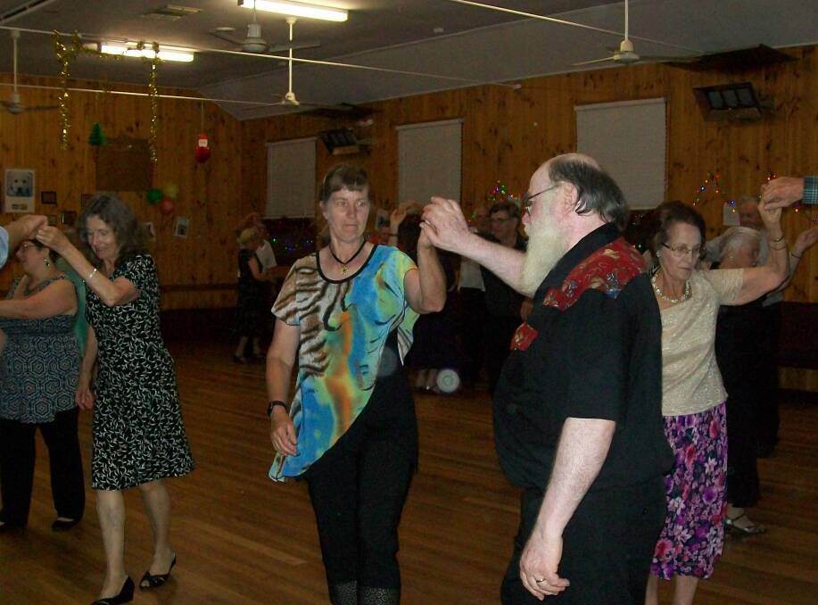 SWING: Dancers bring in 2017 at the New Year's Eve Old Time Dance at Horsham's Hamilton Lamb Memorial Hall. Picture: CONTRIBUTED