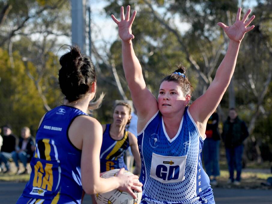 Ebonie Salter has been widely tipped to go close in the A Grade netball best and fairest. Picture: SAMANTHA CAMARRI