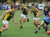OVERRUN: Horsham District league's under-18s led Ellinbank and District for three quarters before a tough final term. Picture: SEAN WALES