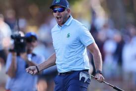 Dean Burmester is still in with a chance of earning back-to-back European tour wins in South Africa. (Matt Turner/AAP PHOTOS)