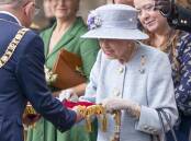 The Queen takes part in the Ceremony of the Keys at the Palace of Holyroodhouse in Edinburgh.