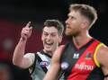 Zak Butters has helped Port Adelaide to a resounding win over Essendon at Marvel Stadium. (Scott Barbour/AAP PHOTOS)
