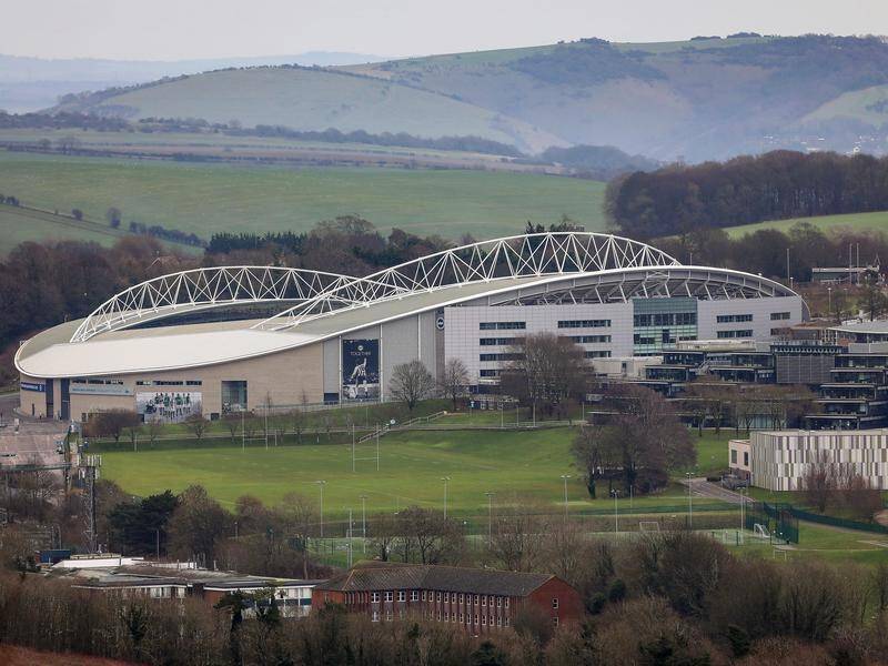 Brighton & Hove Albion's Amex Stadium has been converted into a COVID-19 drive-in testing centre.