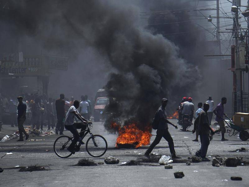 Protests demanding the resignation of Haiti President Moise are continuing in Port-au-Prince.