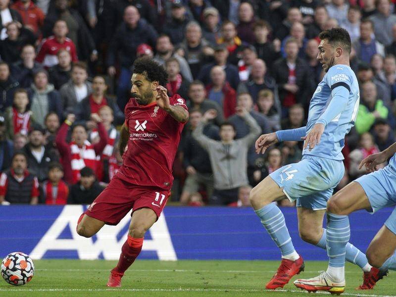 Mohamed Salah scored as Liverpool and Manchester City drew 2-2.