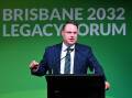 Brisbane Lord Mayor Adrian Schrinner has called for an independent Games co-ordination authority. (Darren England/AAP PHOTOS)