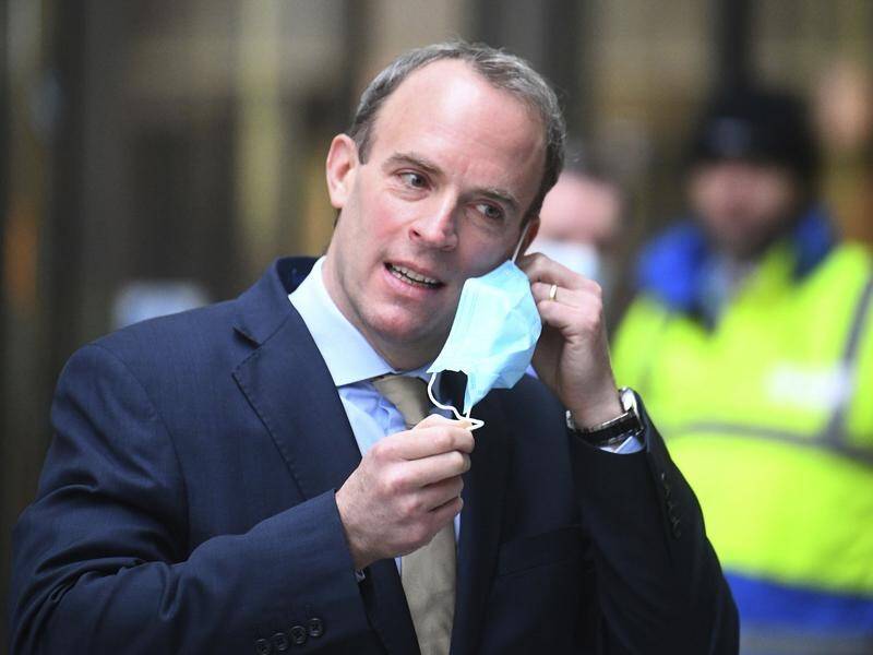 British Foreign Secretary Dominic Raab won't rule out the prospect of a third UK national lockdown.