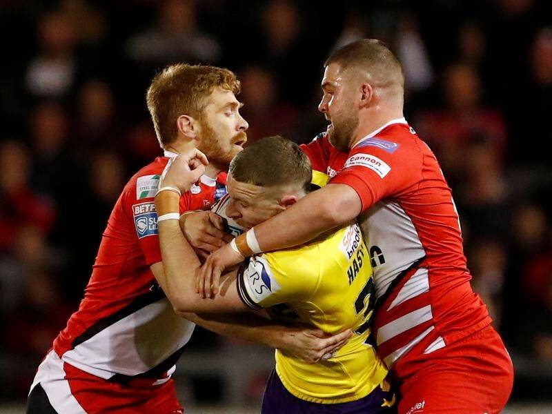 Super League players face being placed on unpaid leave due to the suspension of the season.