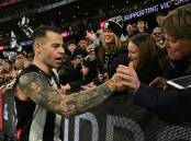 Fan favourite Jamie Elliott has signed a new three-year contract extension with Collingwood. (Joel Carrett/AAP PHOTOS)