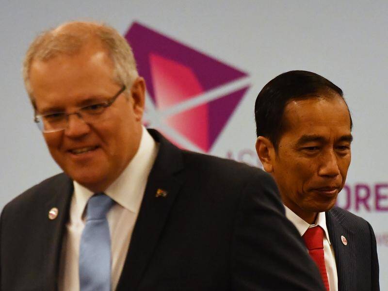 Mr Morrison attempted to rescue a stalled trade pact when he met Indonesian President Joko Widodo.