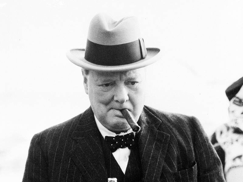 A cigar butt discarded by Winston Churchill is expected to fetch up to STG1200 at auction.
