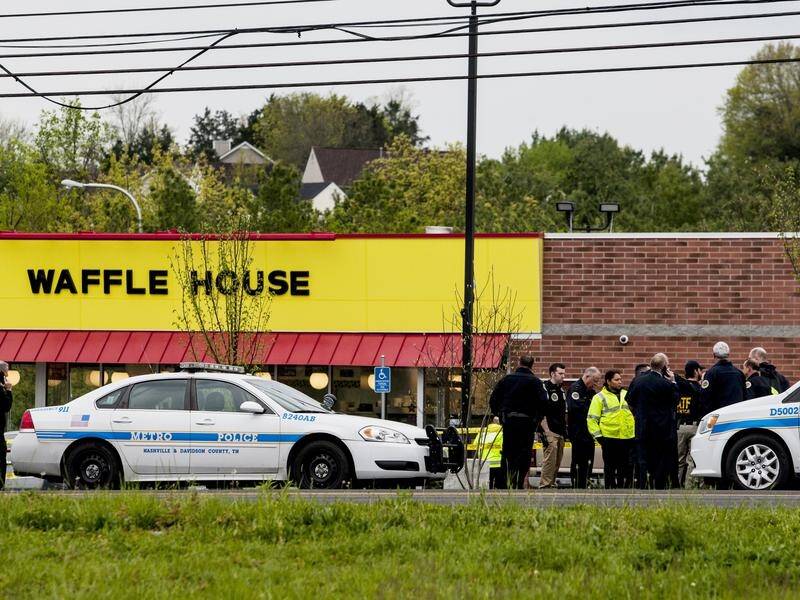 A gunman opened fire in a Nashville waffle house, killing four, while dressed in just a jacket.