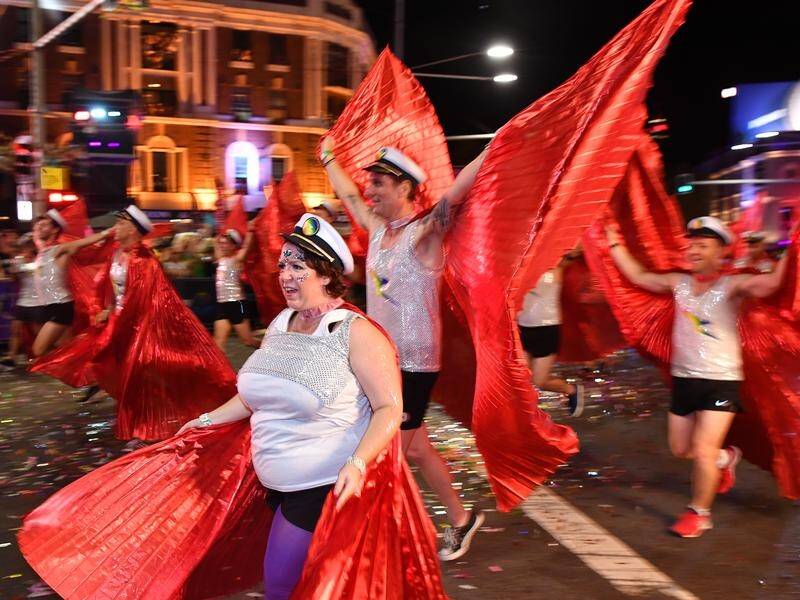 Sydney's 40th Mardi Gras parade dazzled a 300,000-strong crowd with confetti and glitter aplenty.