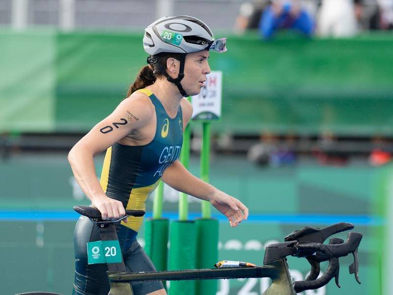 Australia's leading female triathlete Ashleigh Gentle has signed up for a new eight-race circuit. (John Cowpland/AAP PHOTOS)