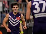 Lachie Schultz says he's glad Fremantle won't face retired West Coast great Josh Kennedy this week. (Richard Wainwright/AAP PHOTOS)