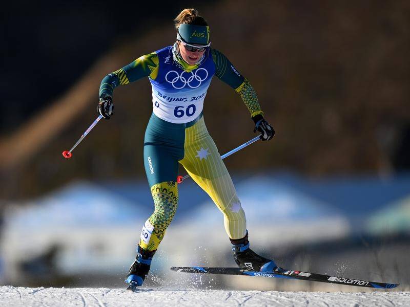 Australia's Casey Wright is in the Olympic cross country women's team sprint classic semis.