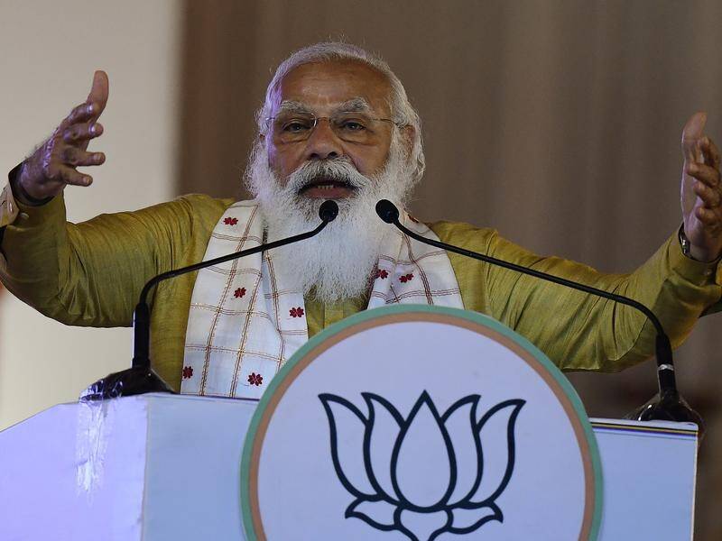 Indian Prime Minister Narendra Modi has been criticised for holding election rallies in a pandemic.