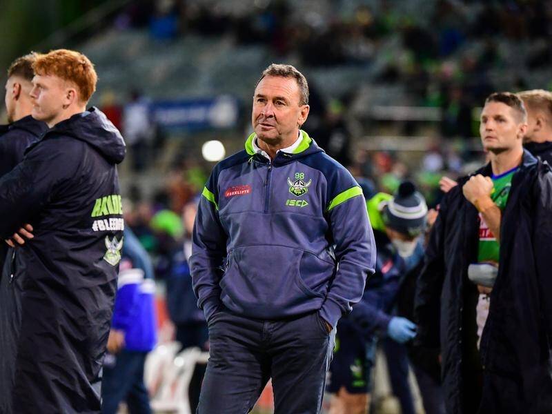 Penrith says Canberra coach Ricky Stuart is yet to make contact over the Jaemon Salmon incident. (Stuart Walmsley/AAP PHOTOS)