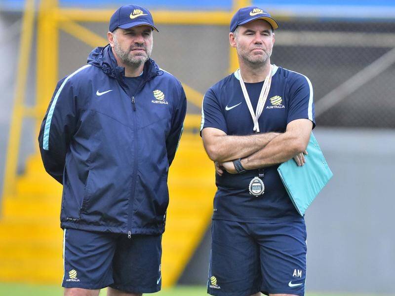 New Matildas coach Ante Milicic (r) is confident he can get the team on track for the World Cup.