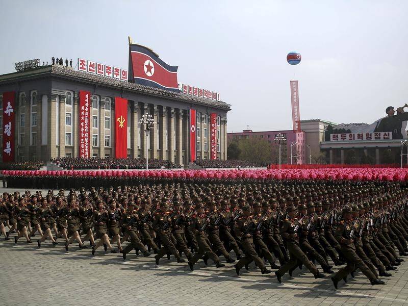 North Korea is preparing to stage a military parade on the eve of the Winter Olympics (file).