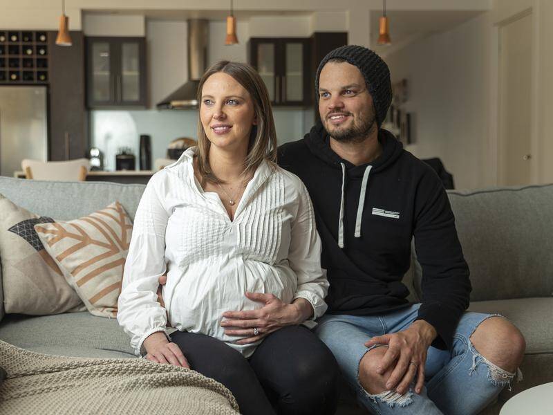 Courtney and Stu Macleod-Smith have faced challenges managing pregnancy during a pandemic.