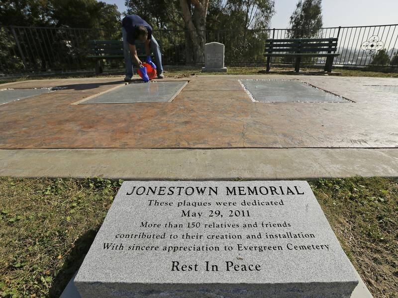 A ceremony has been held in California at a memorial to those who died at Jonestown 40 years ago.