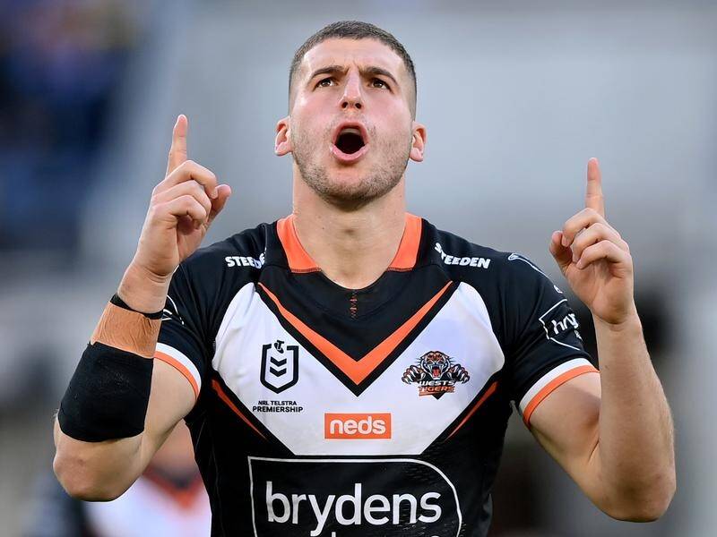 Adam Doueihi made a big impression back in the playmaker role for Wests Tigers.