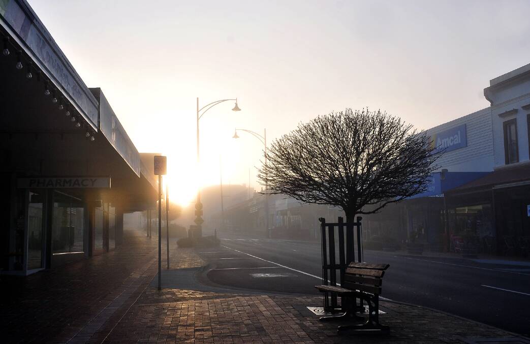 Stawell Times-News photographer Kerri Kingston captured the magical moment the sun rose above the horizon among the frost and fog on Tuesday morning. Picture: KERRI KINGSTON