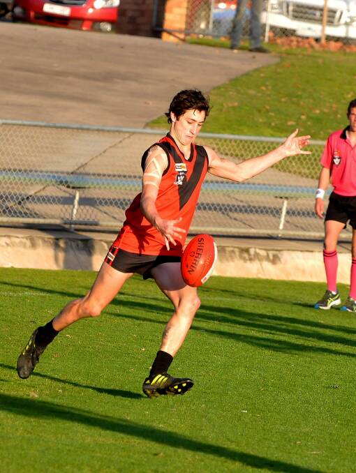 Sam Williams put in a solid performance when he played as part of the Stawell Warriors senior team at the weekend. Picture: MARK McMILLAN