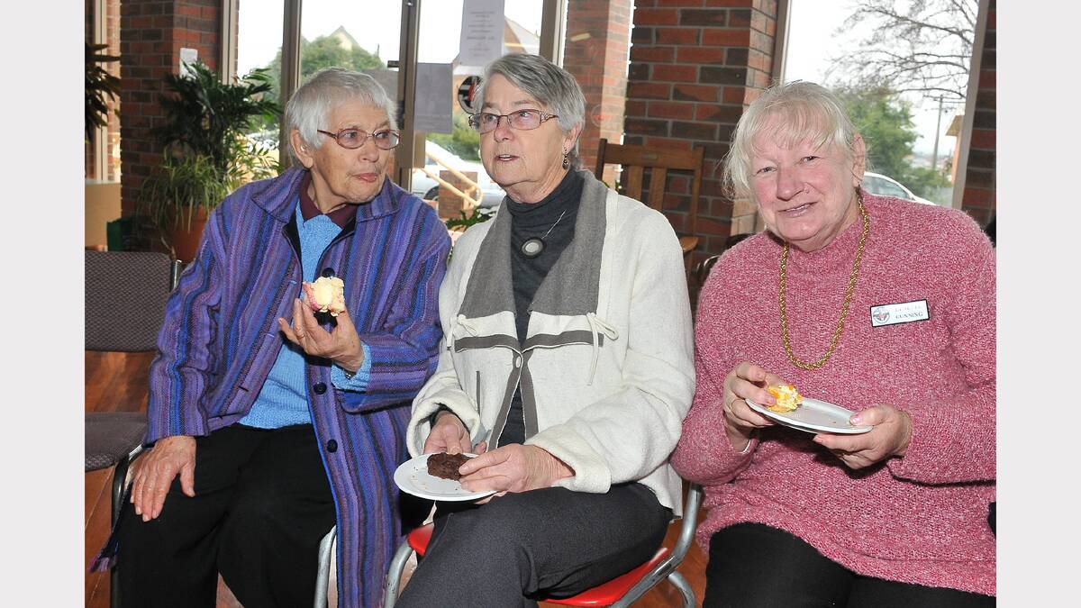 Joyce Matheson, Dorothy Williams and Lyneet Gunning celebrate the 20th anniversary.