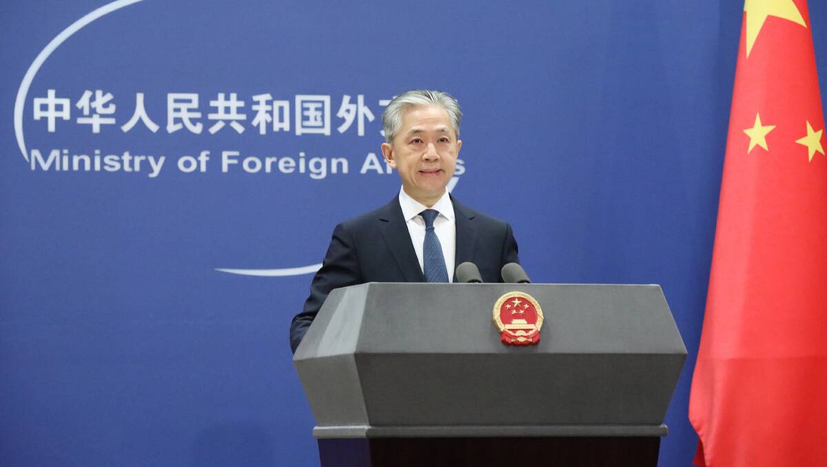 Chinese Foreign Ministry spokesman Wang Wenbin. Picture: Getty Images