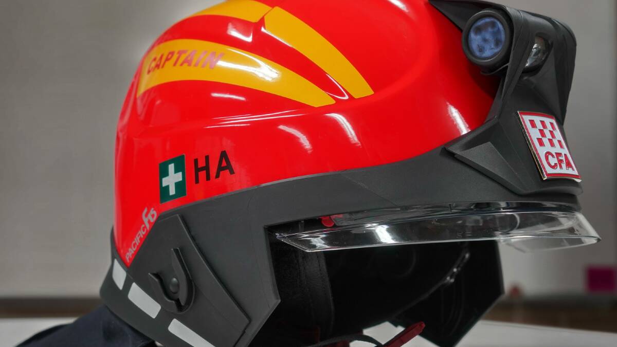 CFA HELMETS:The new helmets were funded as part of the State Government's $60 million Fire Services Statement. Picture: CFA MEDIA 