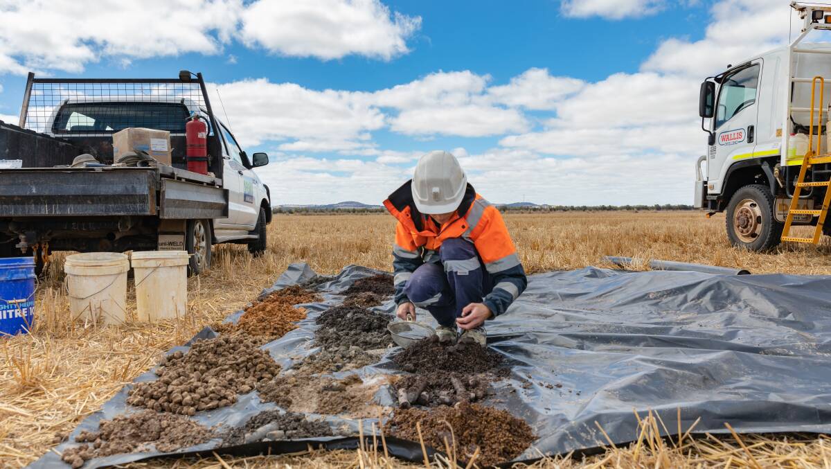 EXPLORATION ACTIVITY: Rock sampling in Moyston 2019. Picture: CONTRIBUTED 