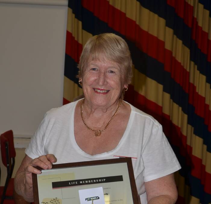  HONOURED: Val Kennedy's contribution to the Stawell Orchid Society was recently recognised with life membership of the club.