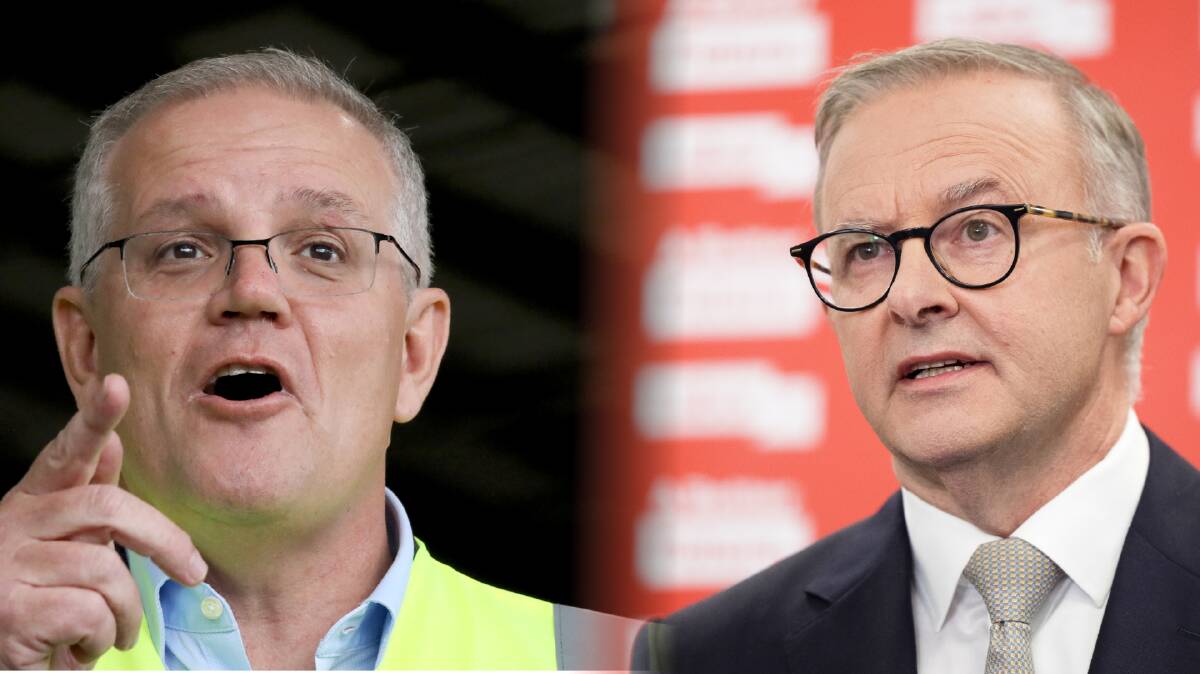 Scott Morrison and Anthony Albanese are facing off in the final leaders' debate before the May 21 poll. Picture: ACM