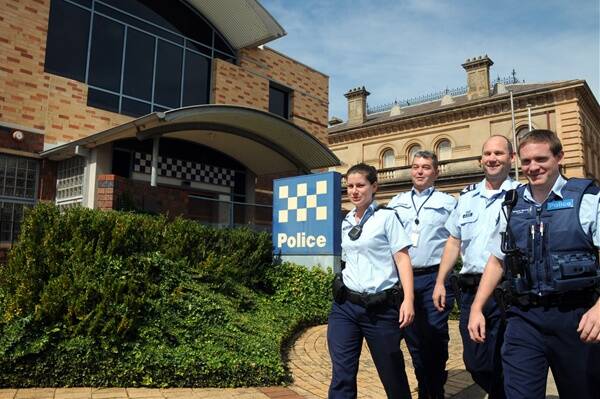 Walking the beat...New officers who have arrived at the Stawell Police Station to bolster numbers L-R Constable Paige Randell, Leading Senior Constable Glenn Bourman, Acting Sergeant Darren Brown and Constable Nathaniel Warren.