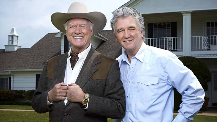 Texas to a T ... Larry Hagman and Patrick Duffy as the Ewings.
