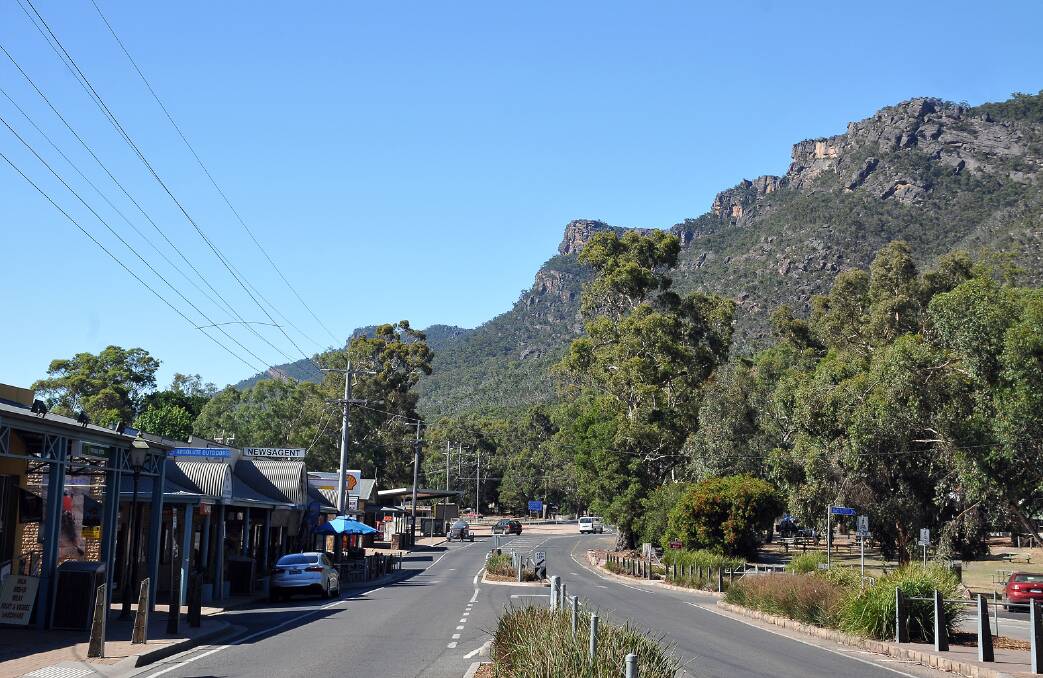 Halls Gap was untouched by the fires that at one stage threatened the town in January.